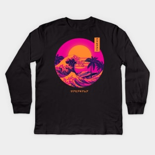 Sunset Kanagawa Kids Long Sleeve T-Shirt